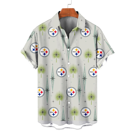 Pittsburgh Steelers Summer Hawaiian Shirt Logo AZBTHWS000032
