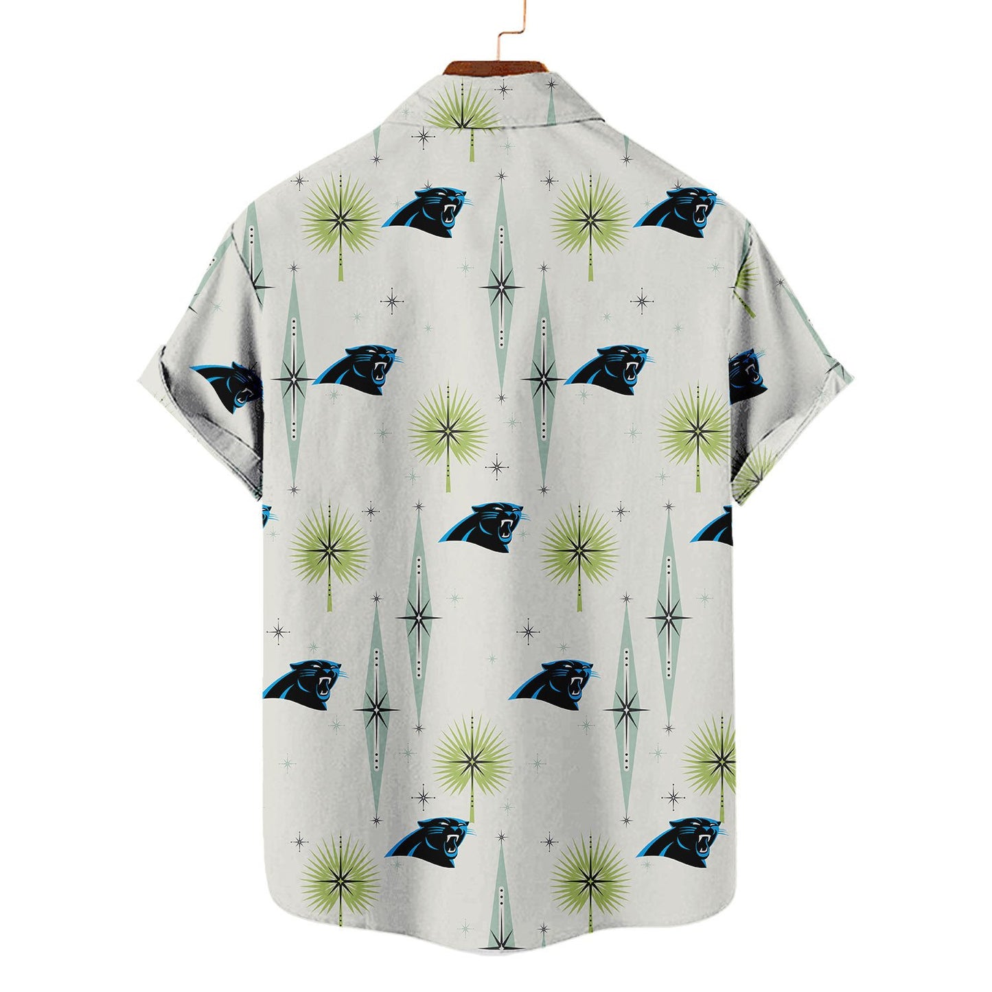 Carolina Panthers Summer Hawaiian Shirt Logo AZBTHWS000006