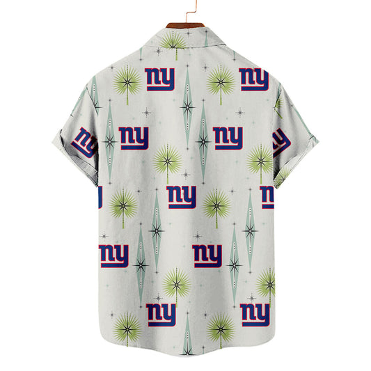 New York Giants Summer Hawaiian Shirt Logo AZBTHWS000012