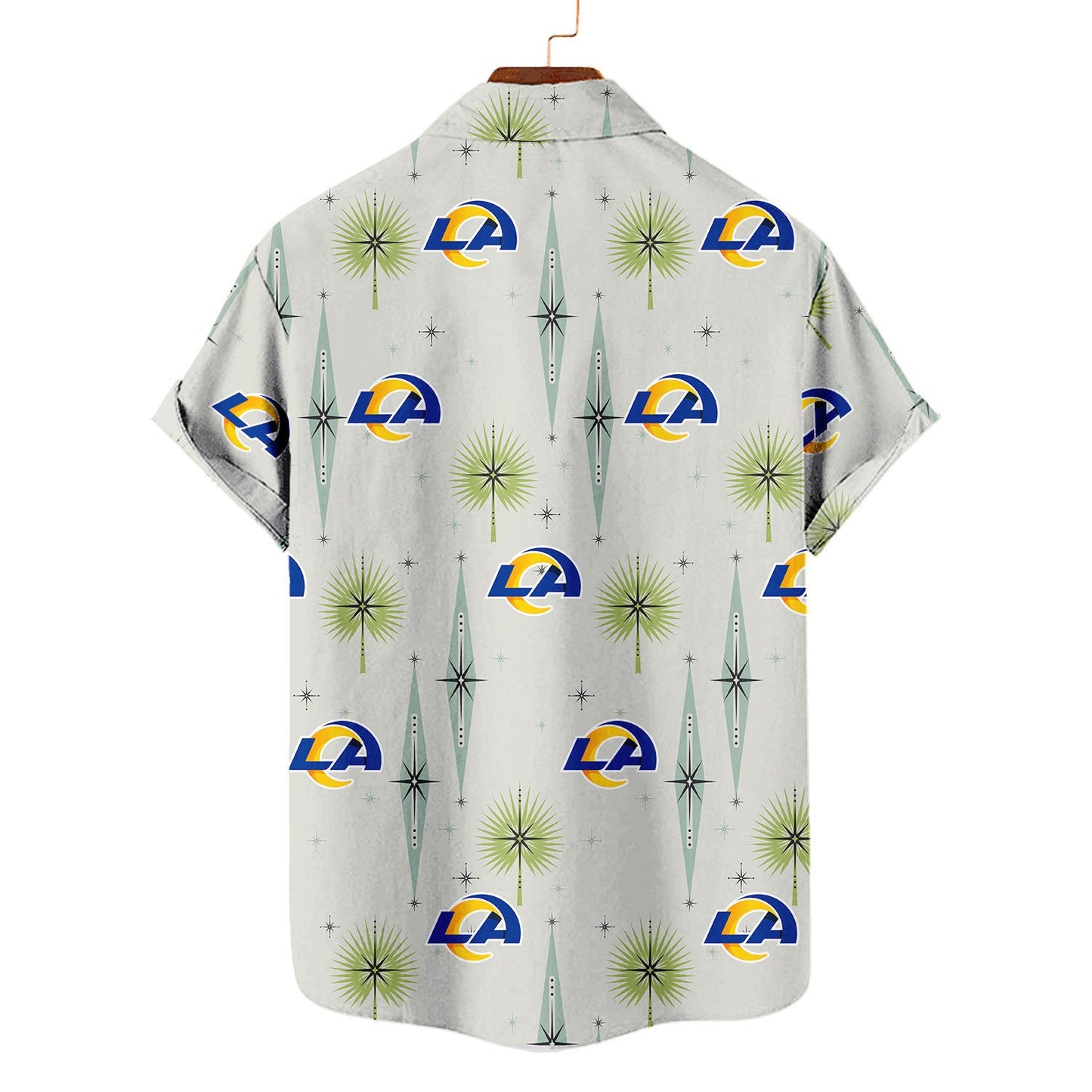 Los Angeles Rams Summer Hawaiian Shirt Logo AZBTHWS000030