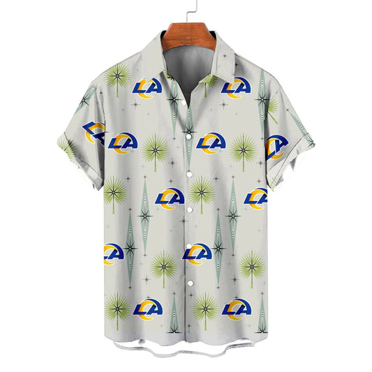 Los Angeles Rams Summer Hawaiian Shirt Logo AZBTHWS000030