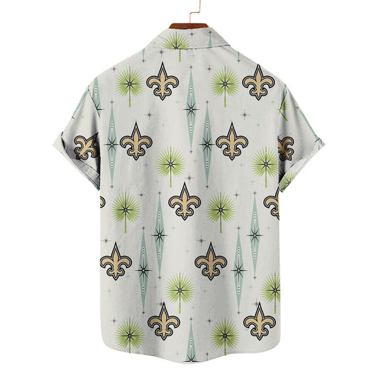 New Orleans Saints Summer Hawaiian Shirt Logo AZBTHWS000015