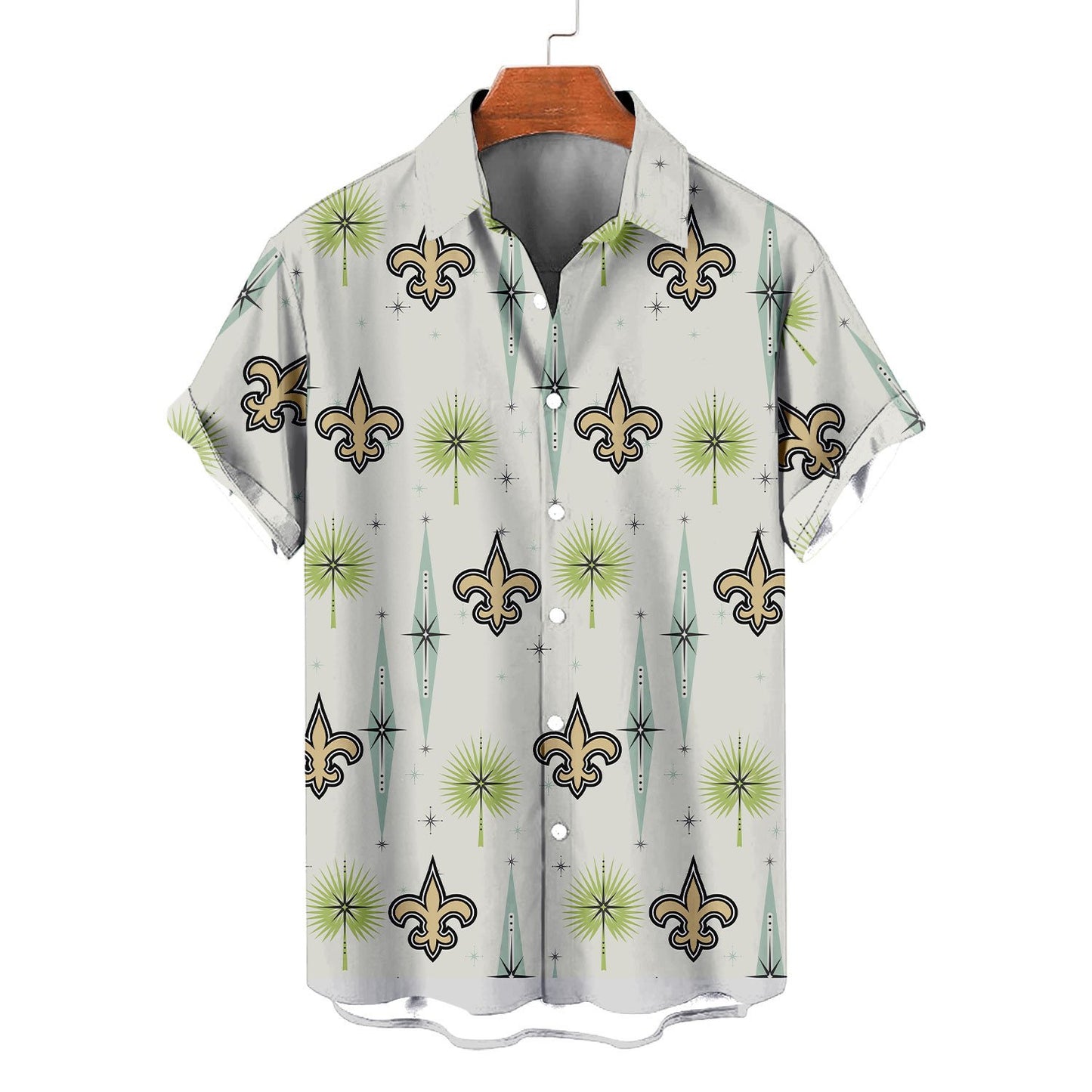 New Orleans Saints Summer Hawaiian Shirt Logo AZBTHWS000015