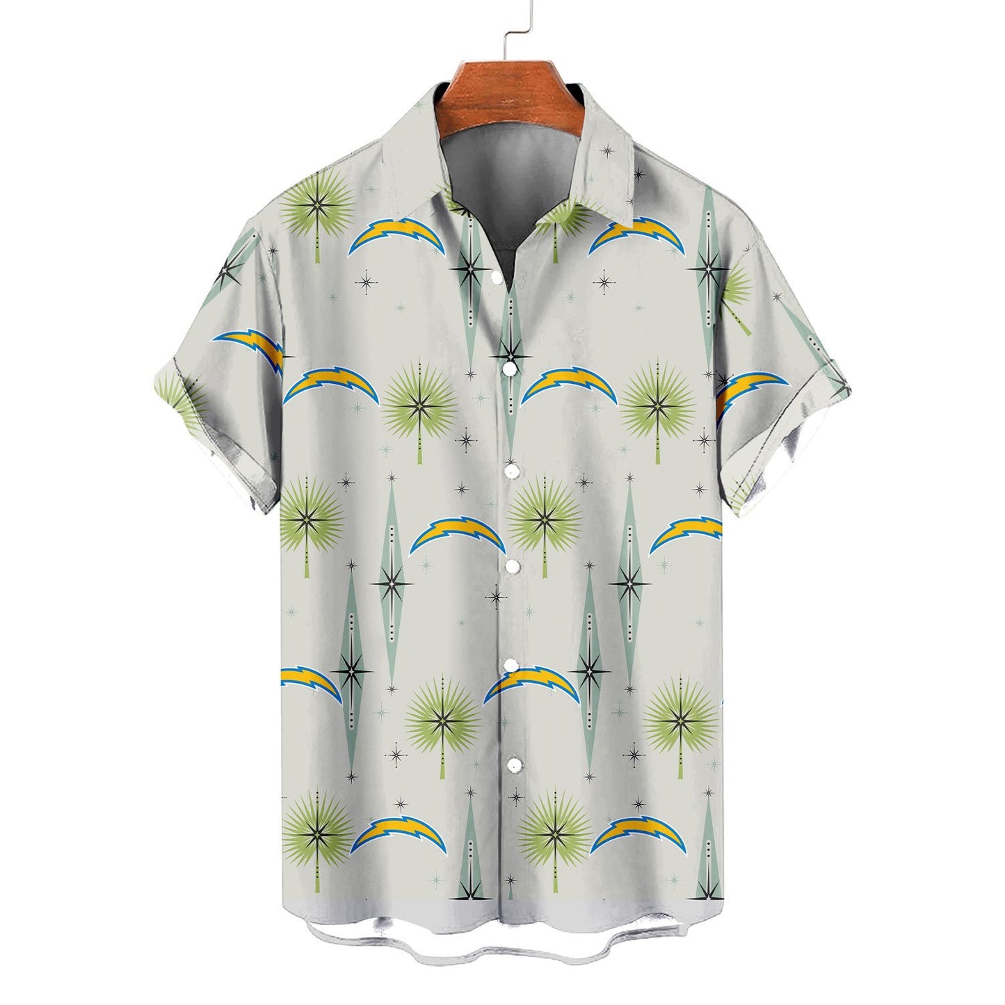Los Angeles Chargers Summer Hawaiian Shirt Logo AZBTHWS000011