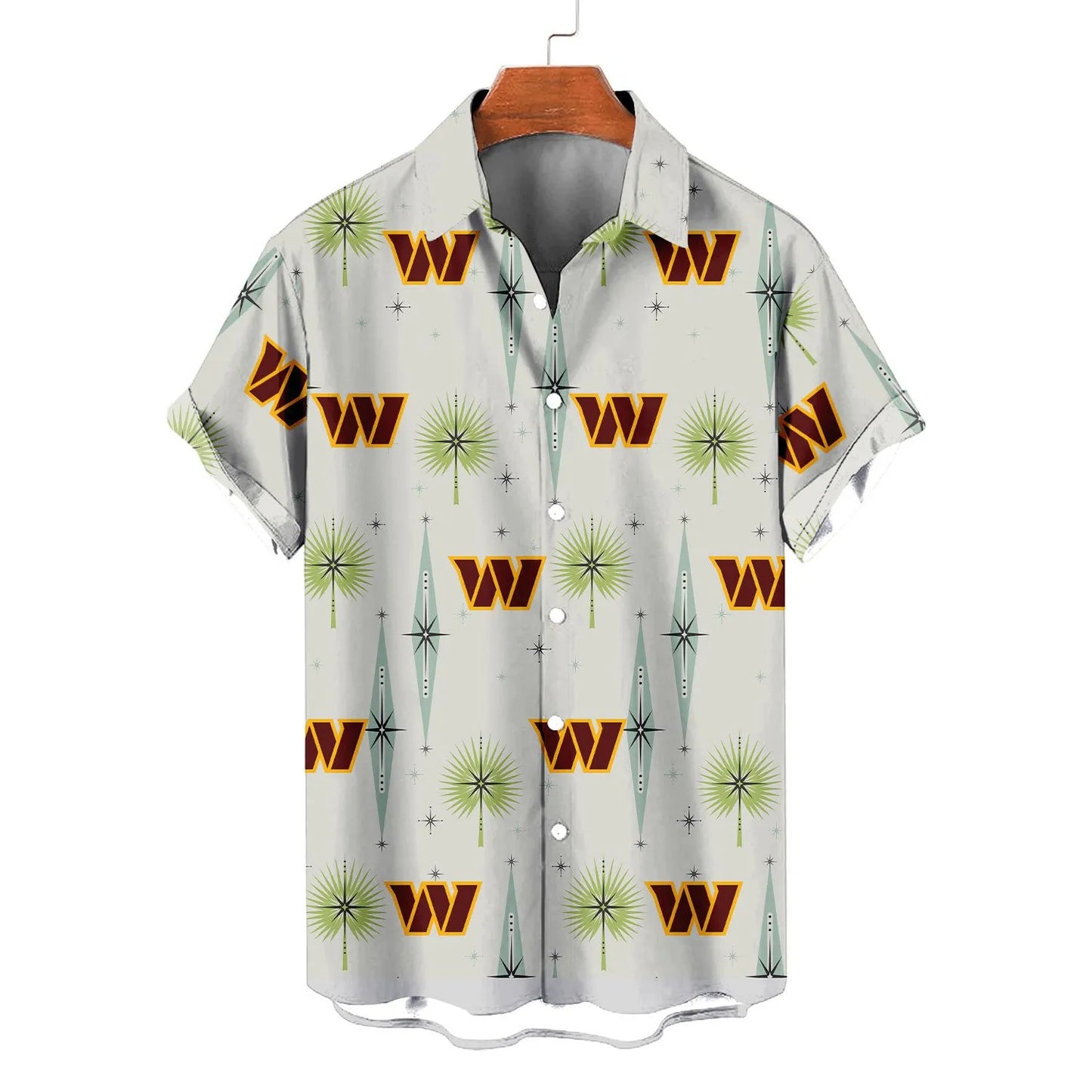 Washington Commanders Summer Hawaiian Shirt Logo AZBTHWS000003