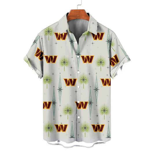 Washington Commanders Summer Hawaiian Shirt Logo AZBTHWS000003