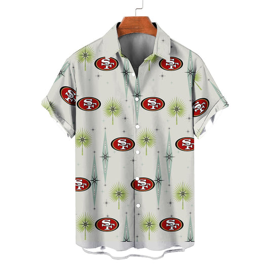 San Francisco 49ers Summer Hawaiian Shirt Logo AZBTHWS000018