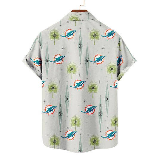 Miami Dolphins Summer Hawaiian Shirt Logo AZBTHWS000007