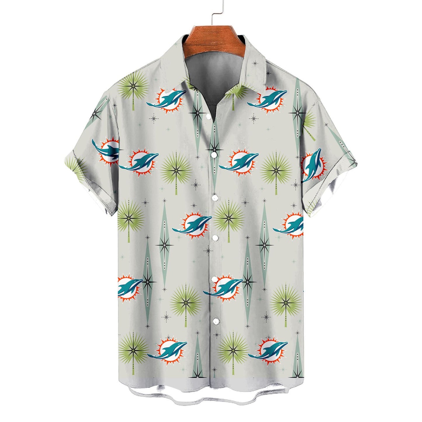 Miami Dolphins Summer Hawaiian Shirt Logo AZBTHWS000007