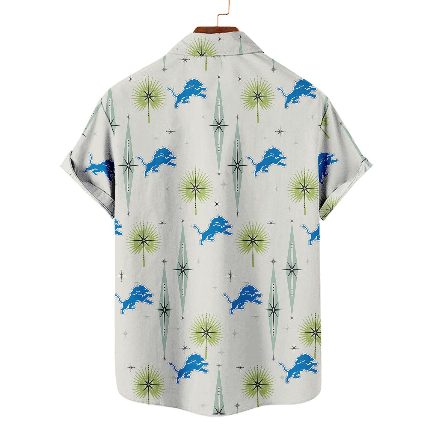 Detroit Lions Summer Hawaiian Shirt Logo AZBTHWS000008