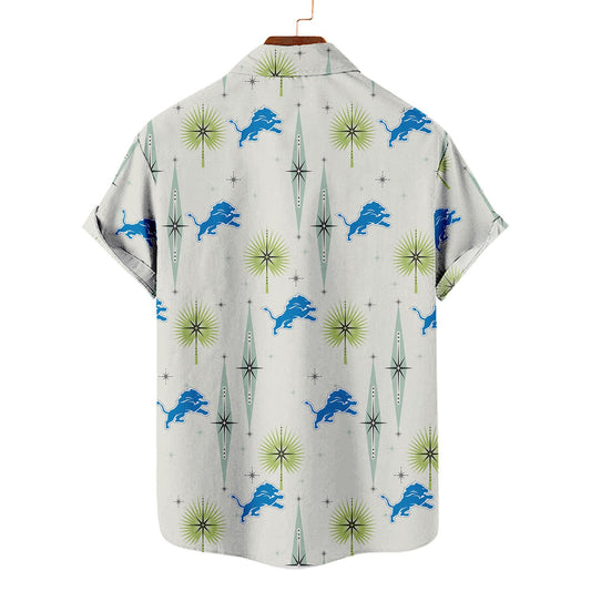 Detroit Lions Summer Hawaiian Shirt Logo AZBTHWS000008