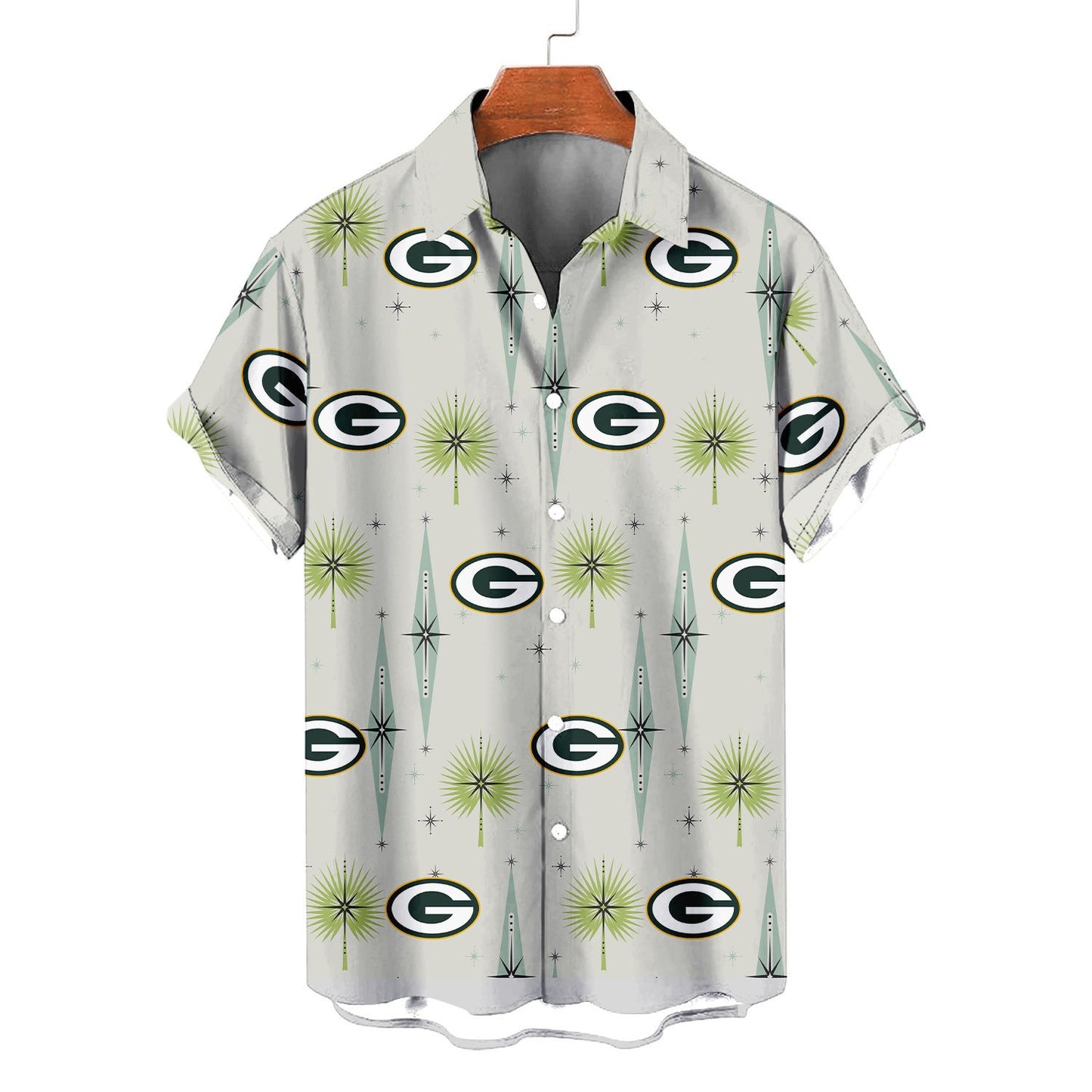 Green Bay Packers Summer Hawaiian Shirt Logo AZBTHWS000014