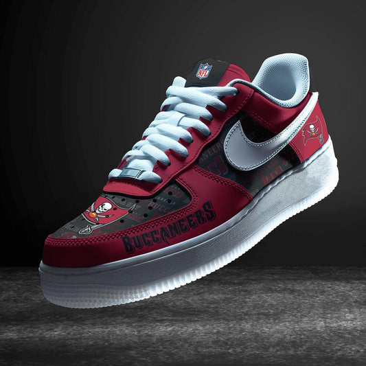 Tampa Bay Buccaneers Personalized  AF1-1 Logo Pattern Sneakers AZBTAF1000326