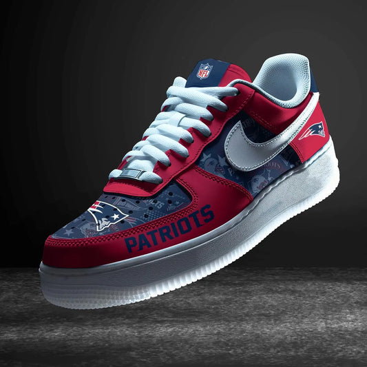 New England Patriots Personalized  AF1-1 Logo Pattern Sneakers AZBTAF1000329