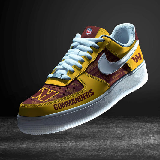 Washington Commanders Personalized  AF1-1 Logo Pattern Sneakers AZBTAF1000342
