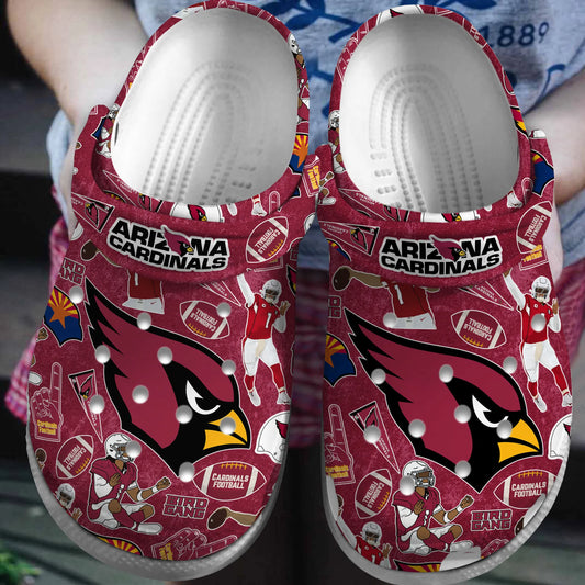 Arizona Cardinals Clogs Shoes AZBTCL000025