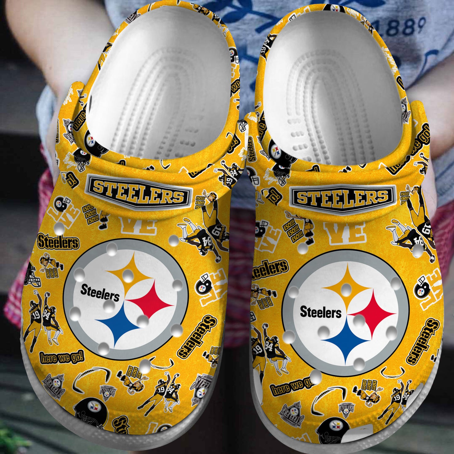 Pittsburgh Steelers Clogs Shoes AZBTCL000028