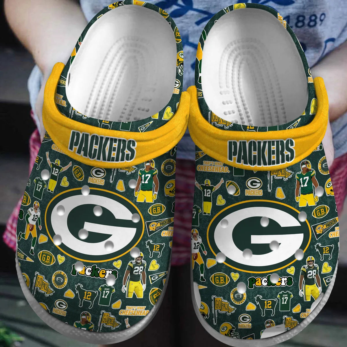 Green Bay Packers Clogs Shoes AZBTCL000017