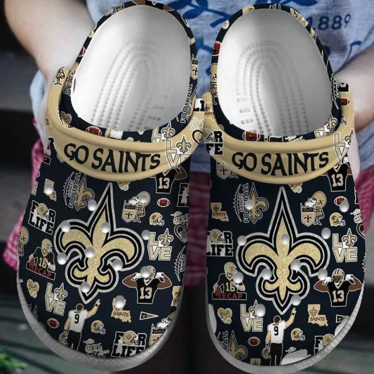 New Orleans Saints Clogs Shoes AZBTCL000029