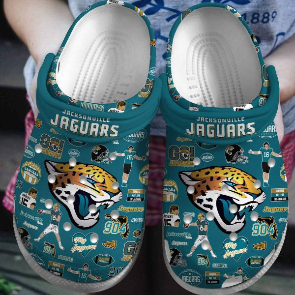 Jacksonville Jaguars Clogs Shoes AZBTCL000037