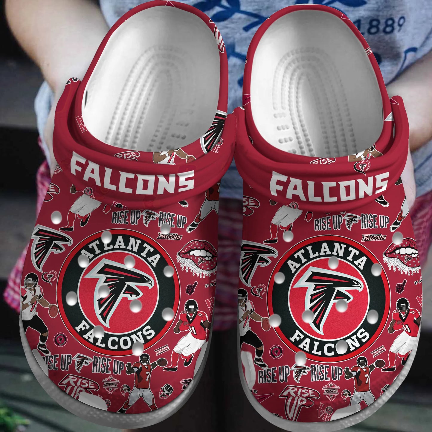 Atlanta Falcons Clogs Shoes AZBTCL000041