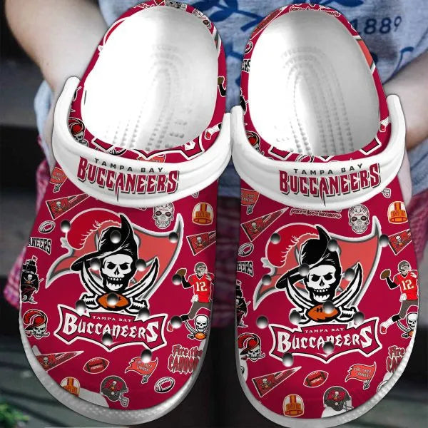 Tampa Bay Buccaneers Clogs Shoes AZBTCL000019