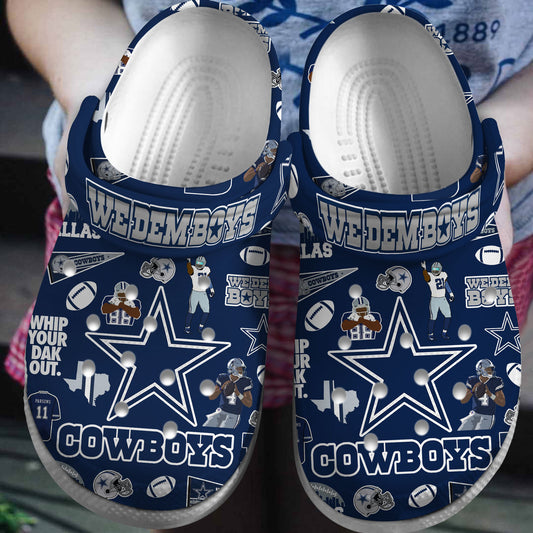 Dallas Cowboys Clogs Shoes AZBTCL000018