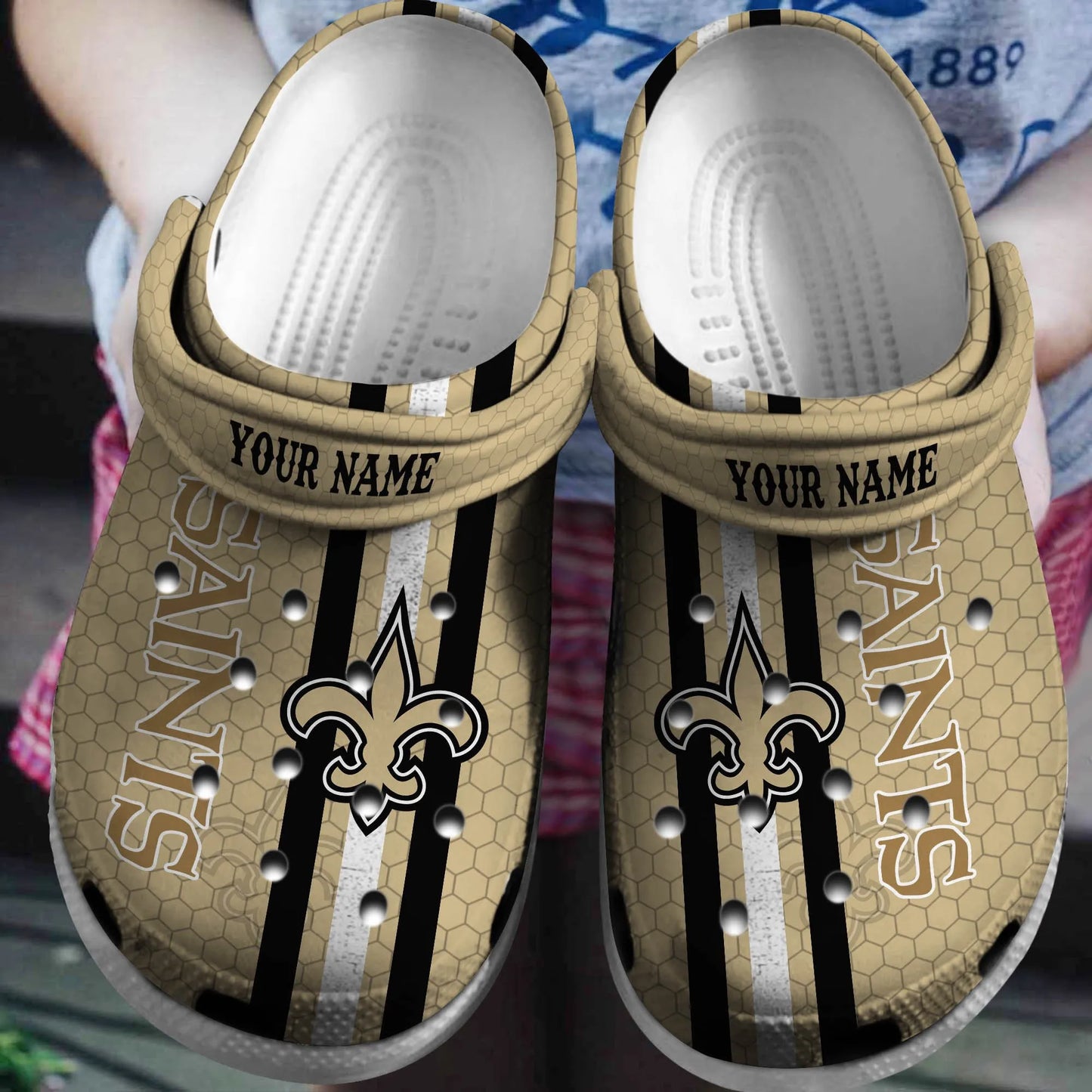 New Orleans Saints Clogs Shoes AZBTCL000061