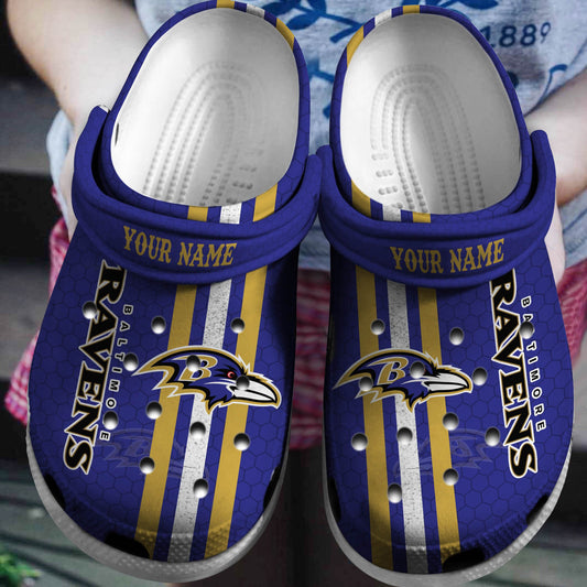 Baltimore Ravens Clogs Shoes AZBTCL000021