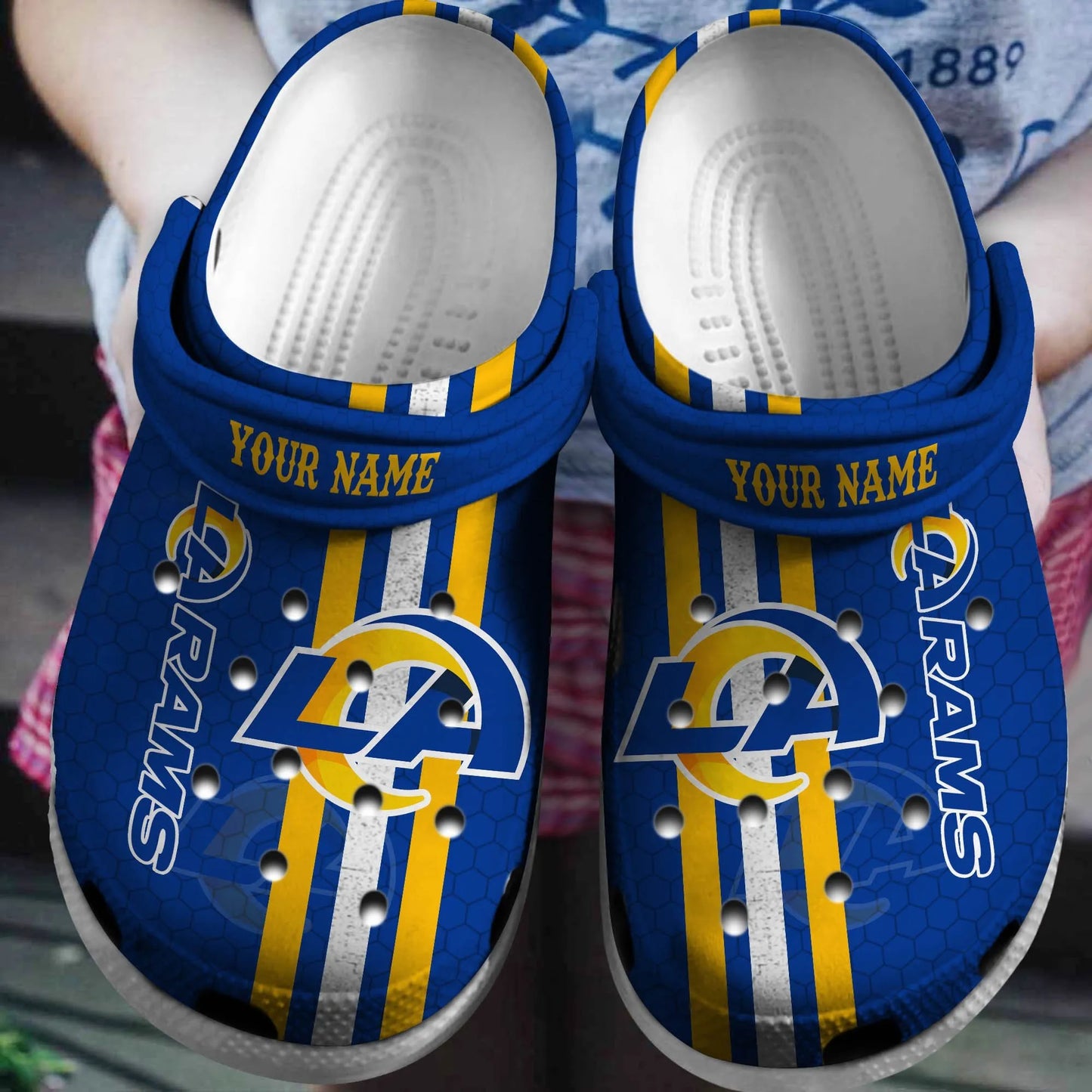 Los Angeles Rams Clogs Shoes AZBTCL000052