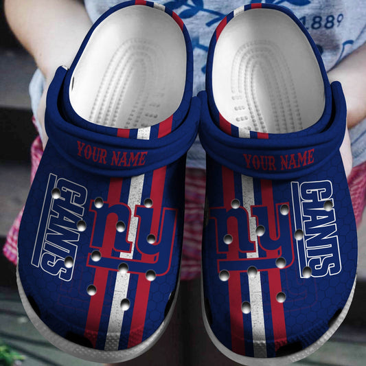 New York Giants Clogs Shoes AZBTCL000011