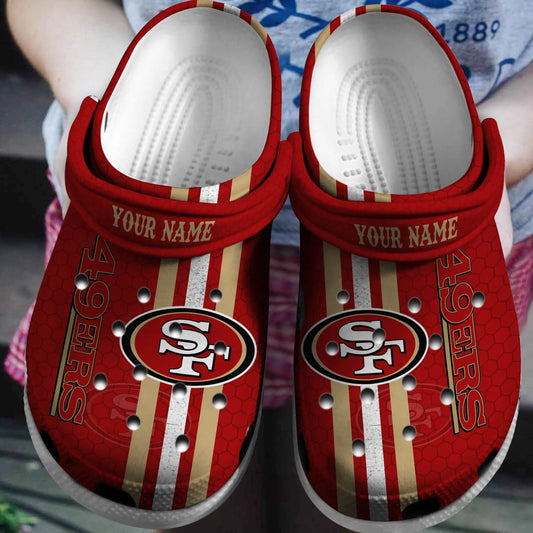 San Francisco 49ers Clogs Shoes AZBTCL000016