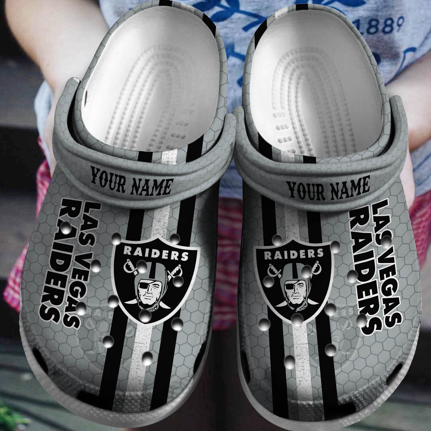 Las Vegas Raiders Clogs Shoes AZBTCL000051