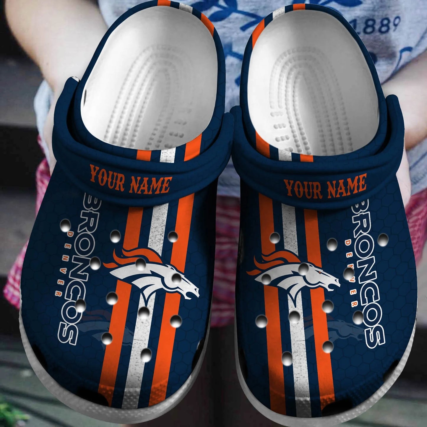 Denver Broncos Clogs Shoes AZBTCL000015