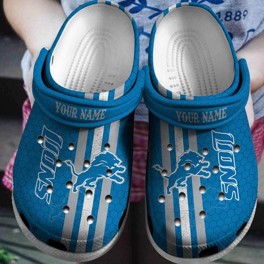 Detroit Lions Clogs Shoes AZBTCL000005