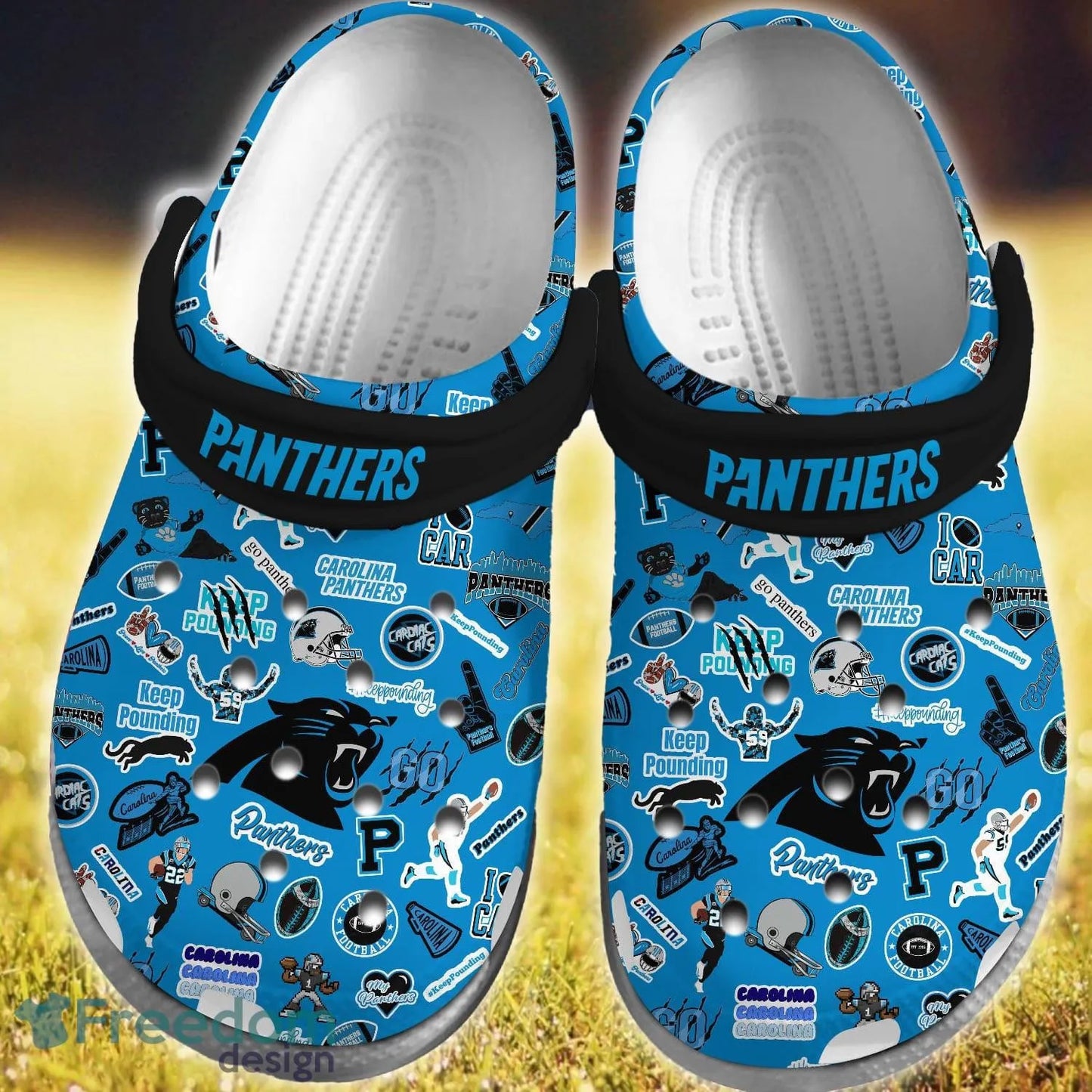 Carolina Panthers Clogs Shoes AZBTCL000053