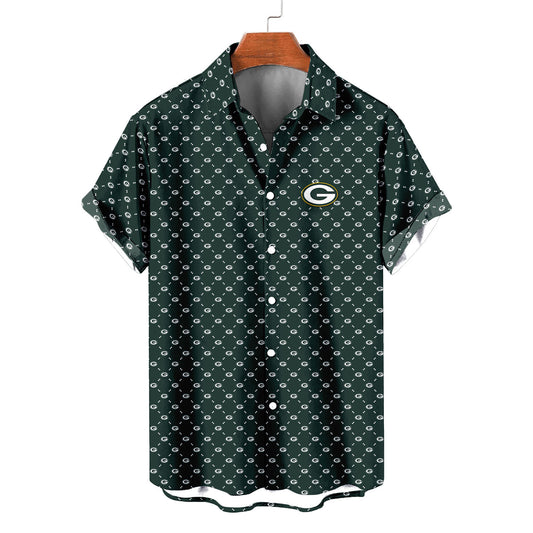 Green Bay Packers Summer Hawaiian Shirt Logo D2 AZBTHWS000098