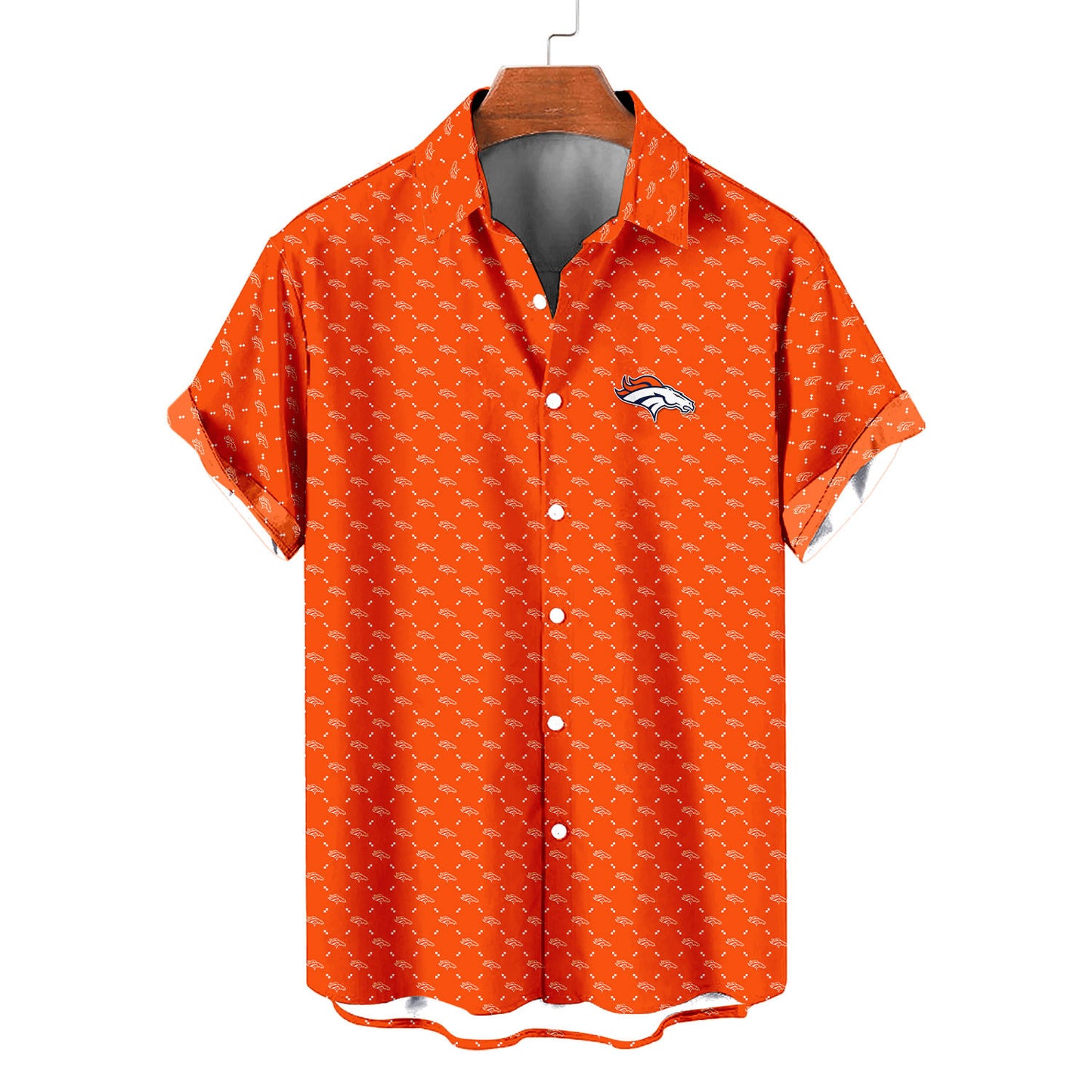 Denver Broncos Summer Hawaiian Shirt Logo D2 AZBTHWS000104