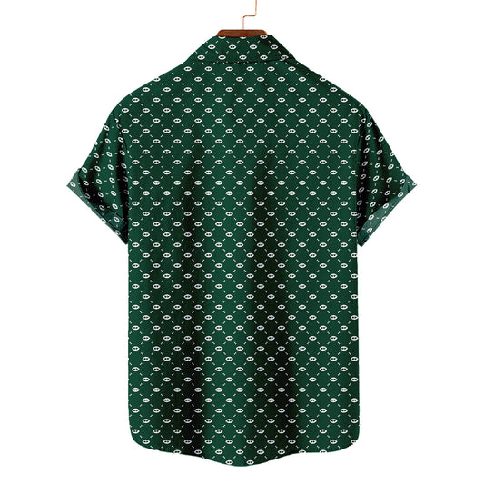 New York Jets Summer Hawaiian Shirt Logo D2 AZBTHWS000113