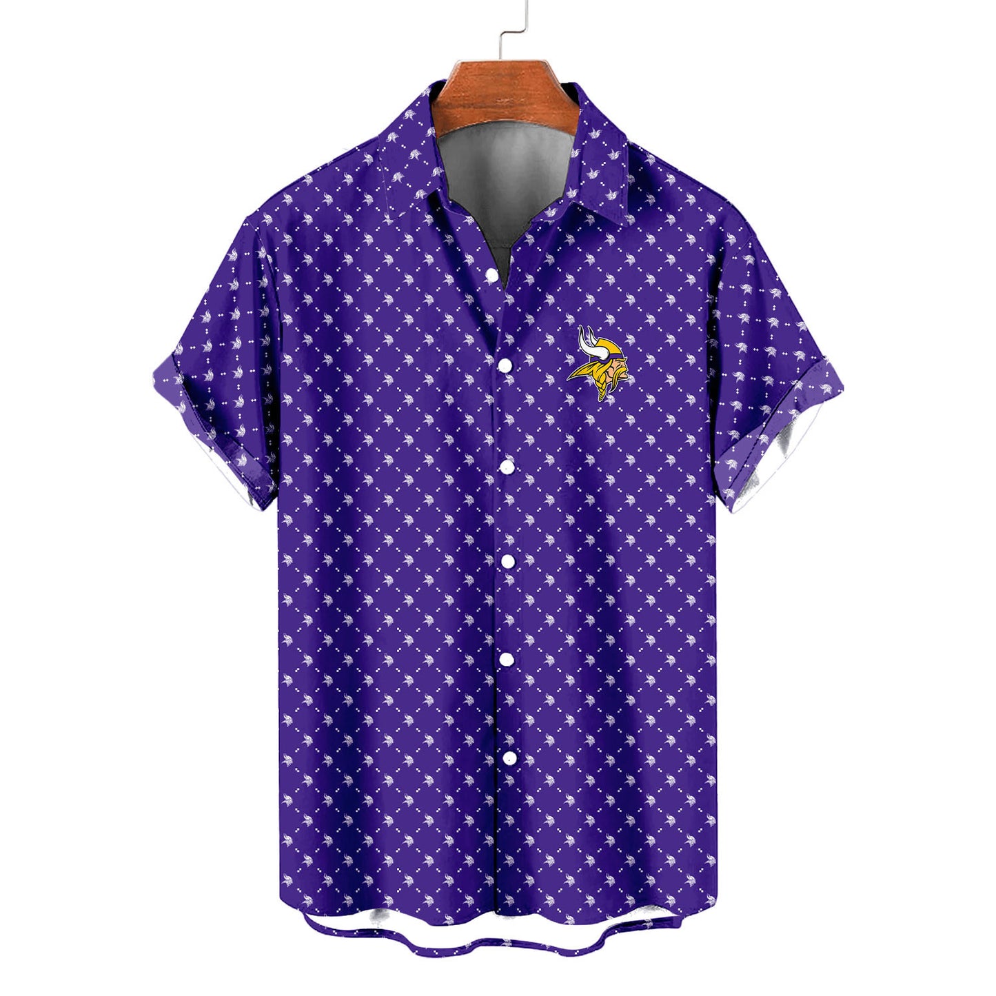 Minnesota Vikings Summer Hawaiian Shirt Logo D2 AZBTHWS000117