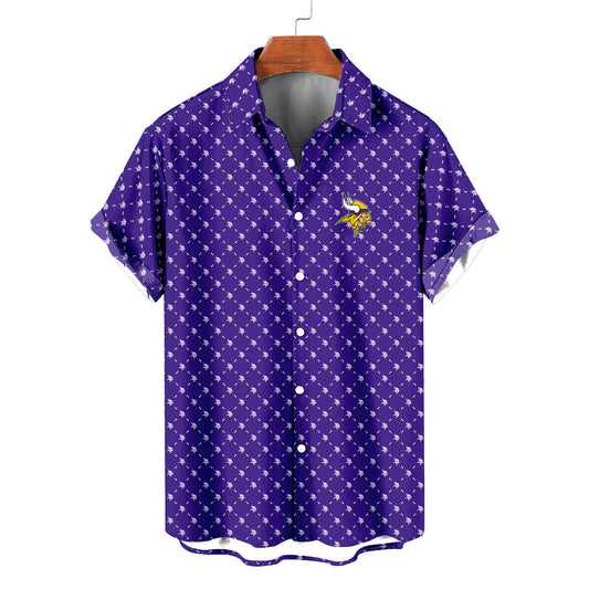 Minnesota Vikings Summer Hawaiian Shirt Logo D2 AZBTHWS000117