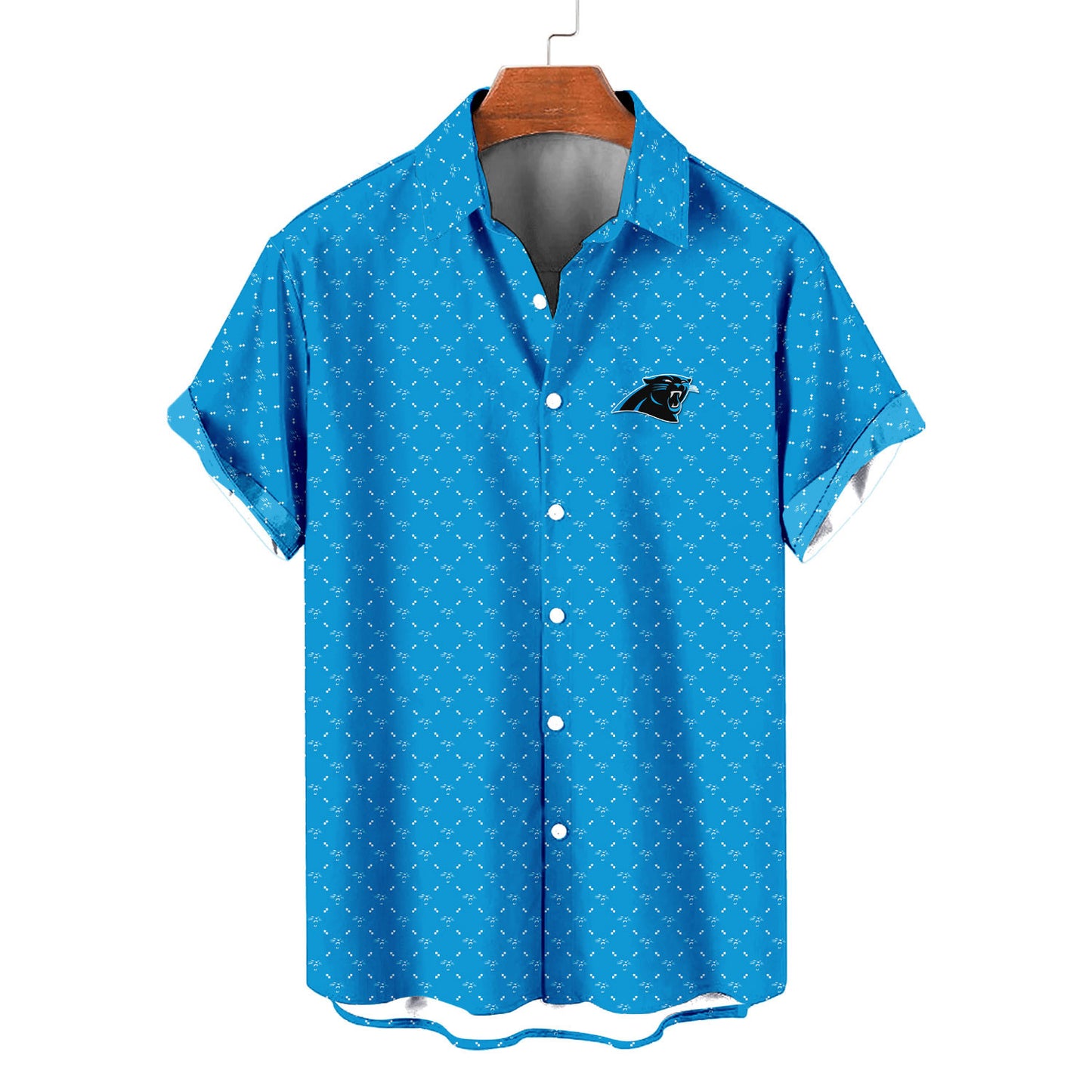 Carolina Panthers Summer Hawaiian Shirt Logo D2 AZBTHWS000101