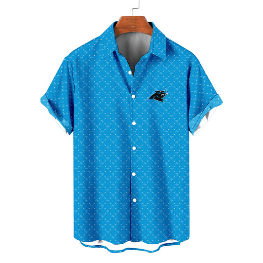 Carolina Panthers Summer Hawaiian Shirt Logo D2 AZBTHWS000101