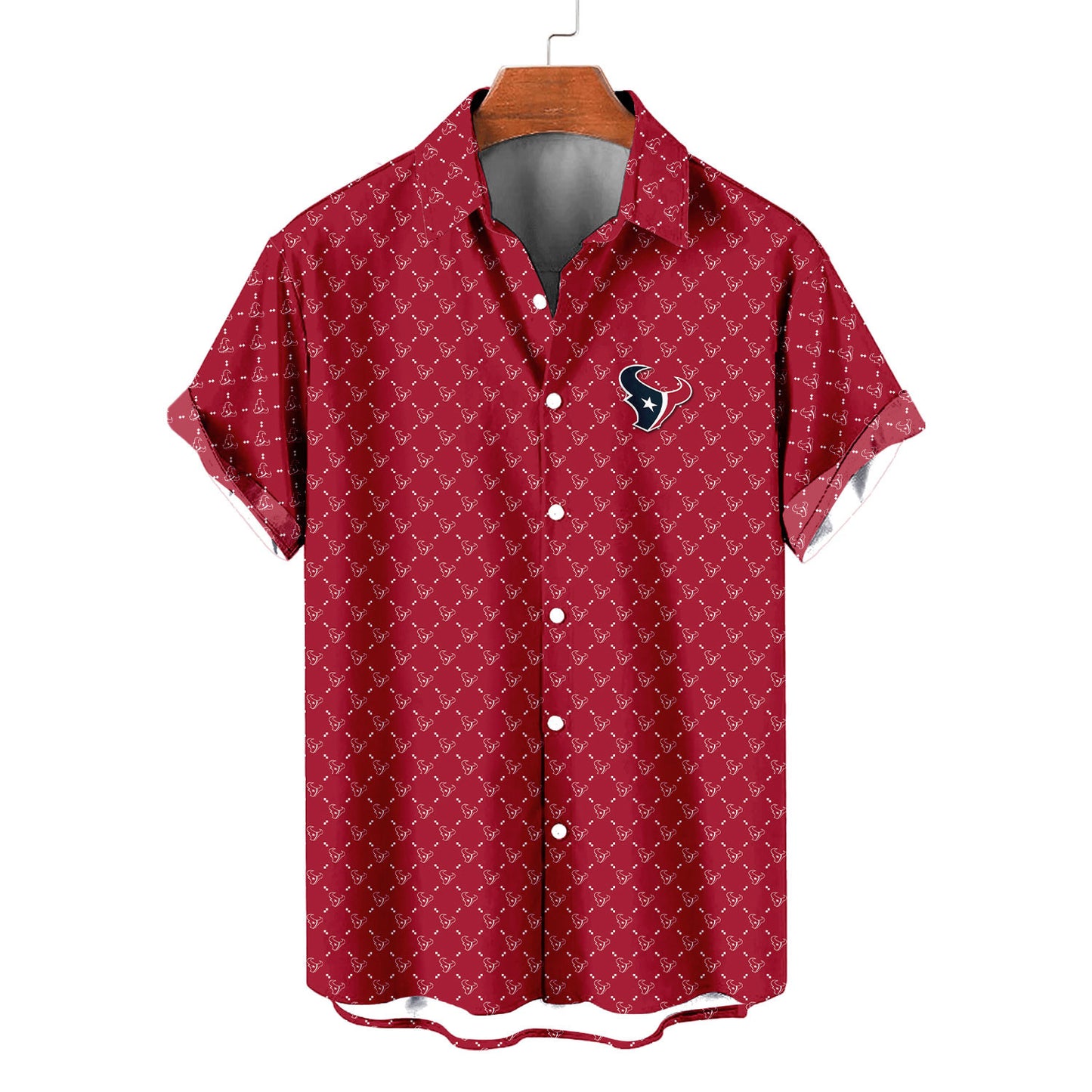 Houston Texans Summer Hawaiian Shirt Logo D2 AZBTHWS000110