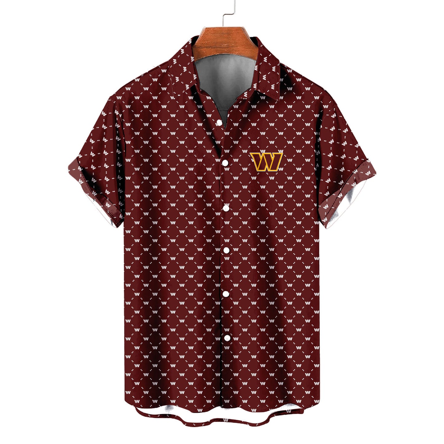 Washington Commanders Summer Hawaiian Shirt Logo D2 AZBTHWS000111