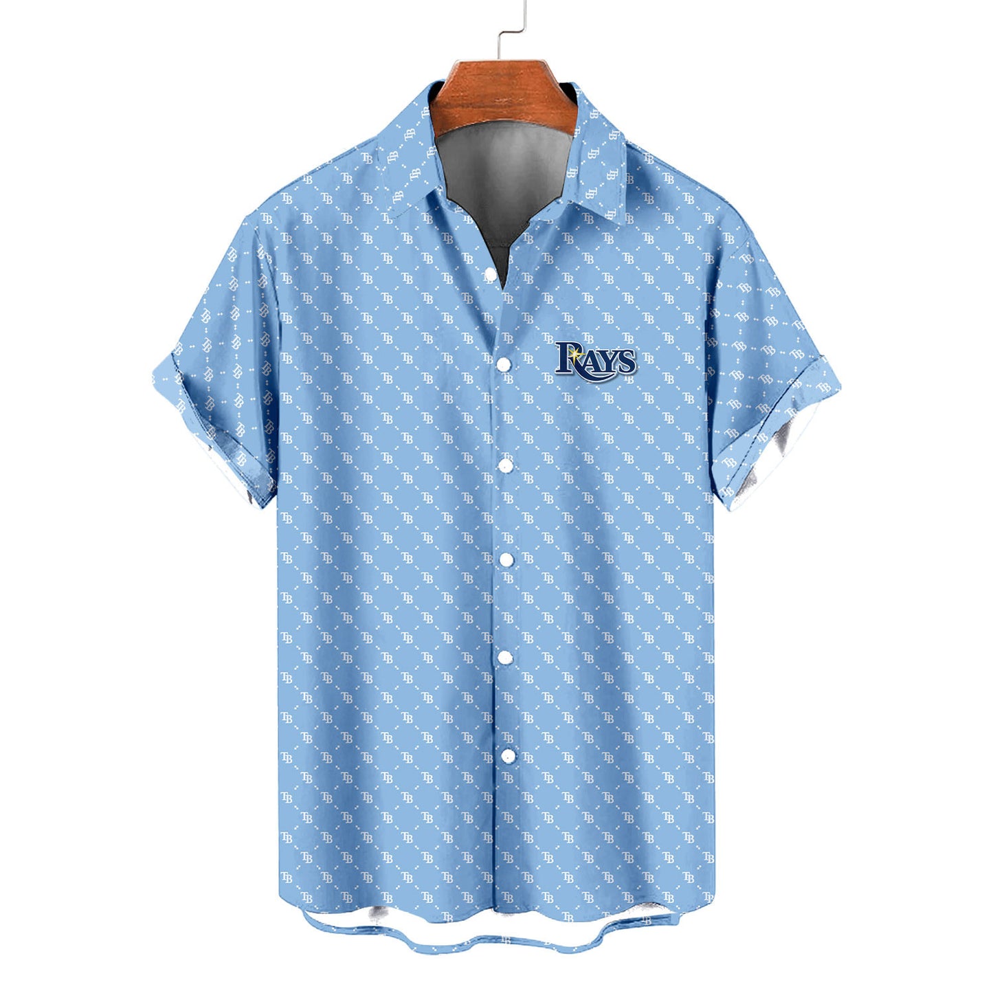Tampa Bay Rays Summer Hawaiian Shirt Logo D2 AZBTHWS000150