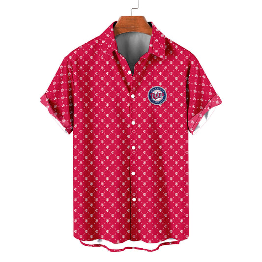 Minnesota Twins Summer Hawaiian Shirt Logo D2 AZBTHWS000157