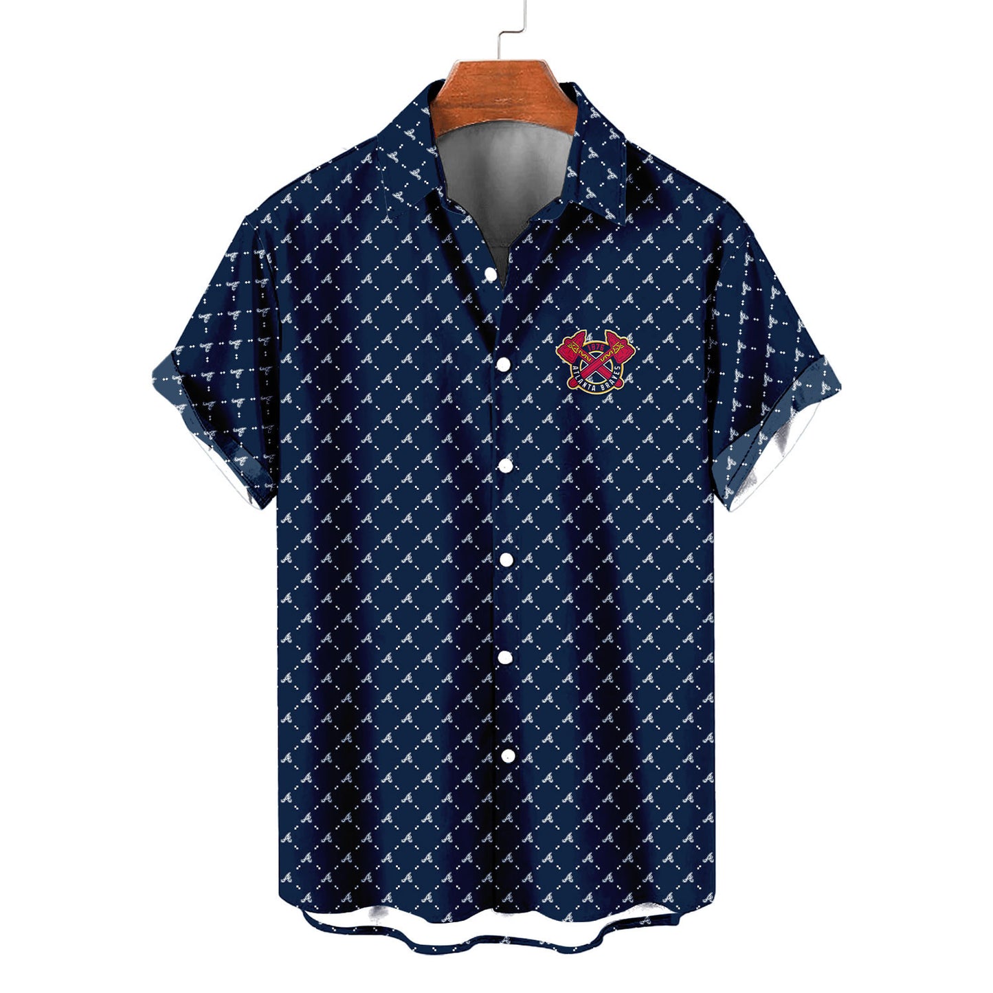 Atlanta Braves Summer Hawaiian Shirt Logo D2 AZBTHWS000153