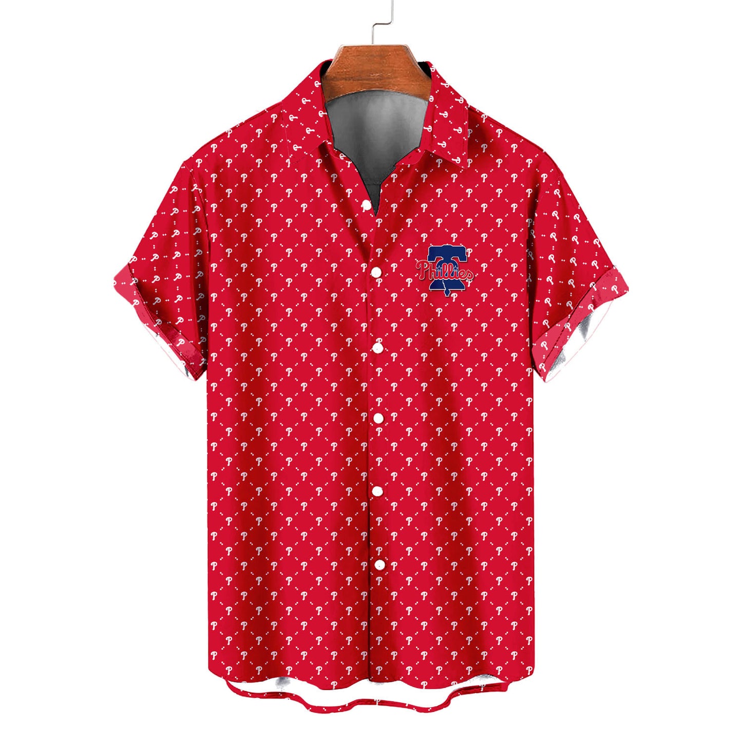 Philadelphia Phillies Summer Hawaiian Shirt Logo D2 AZBTHWS000142