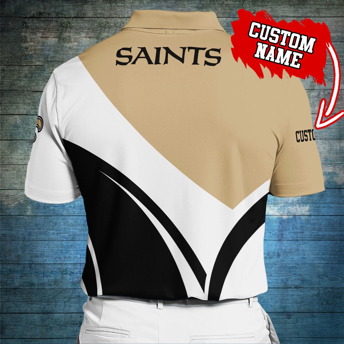 New Orleans Saints Personalized Men Polo Shirt AZBTPLS000202